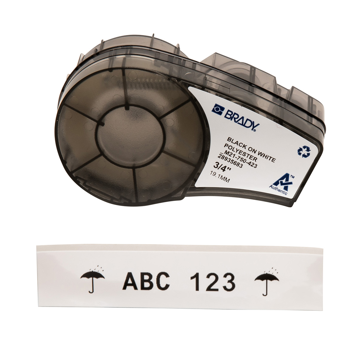 M21-750-423 | 19.05MMX6.4M | BLACK/WHITE