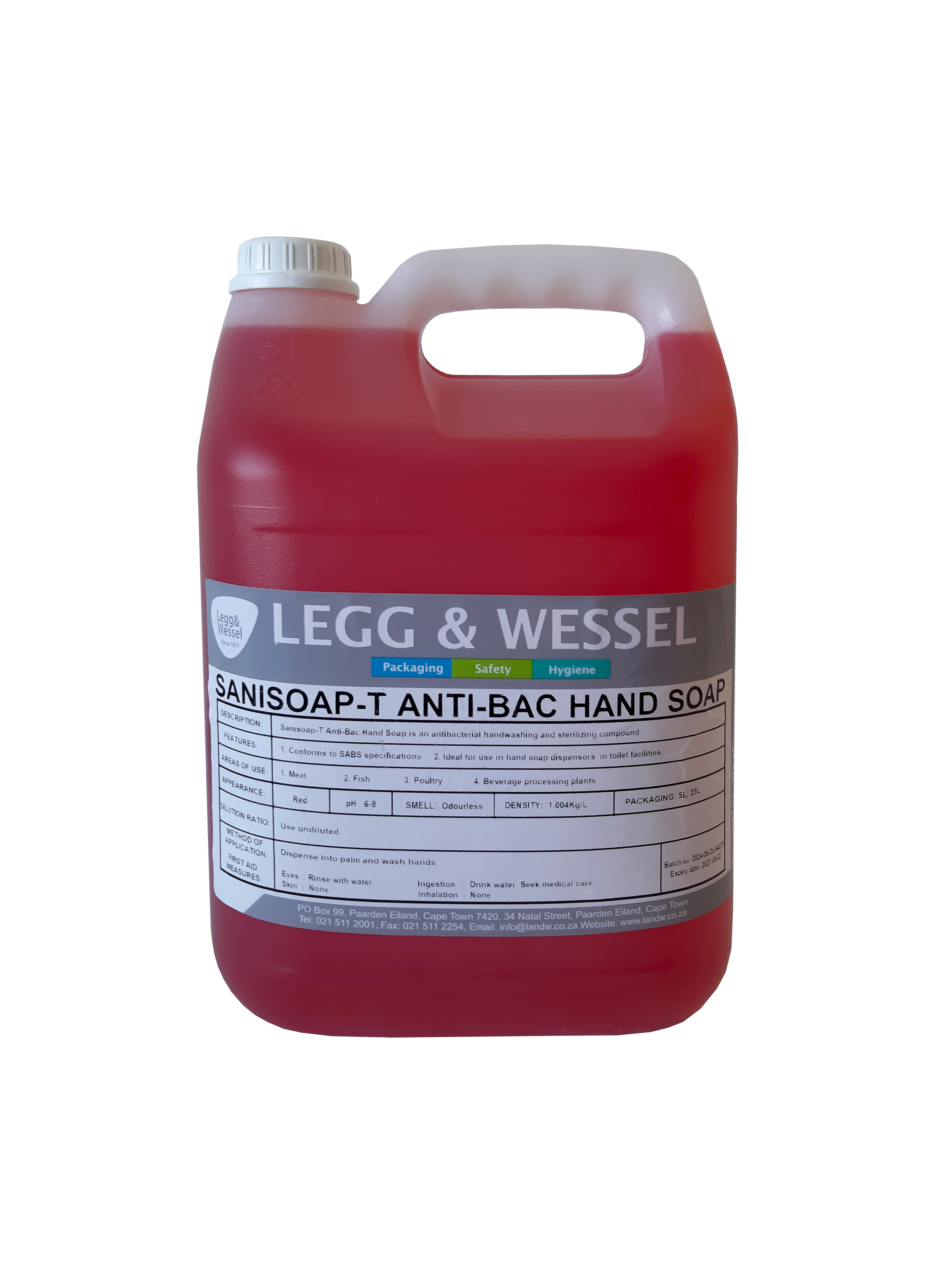 L&W SANISOAP HAND SOAP | 25L