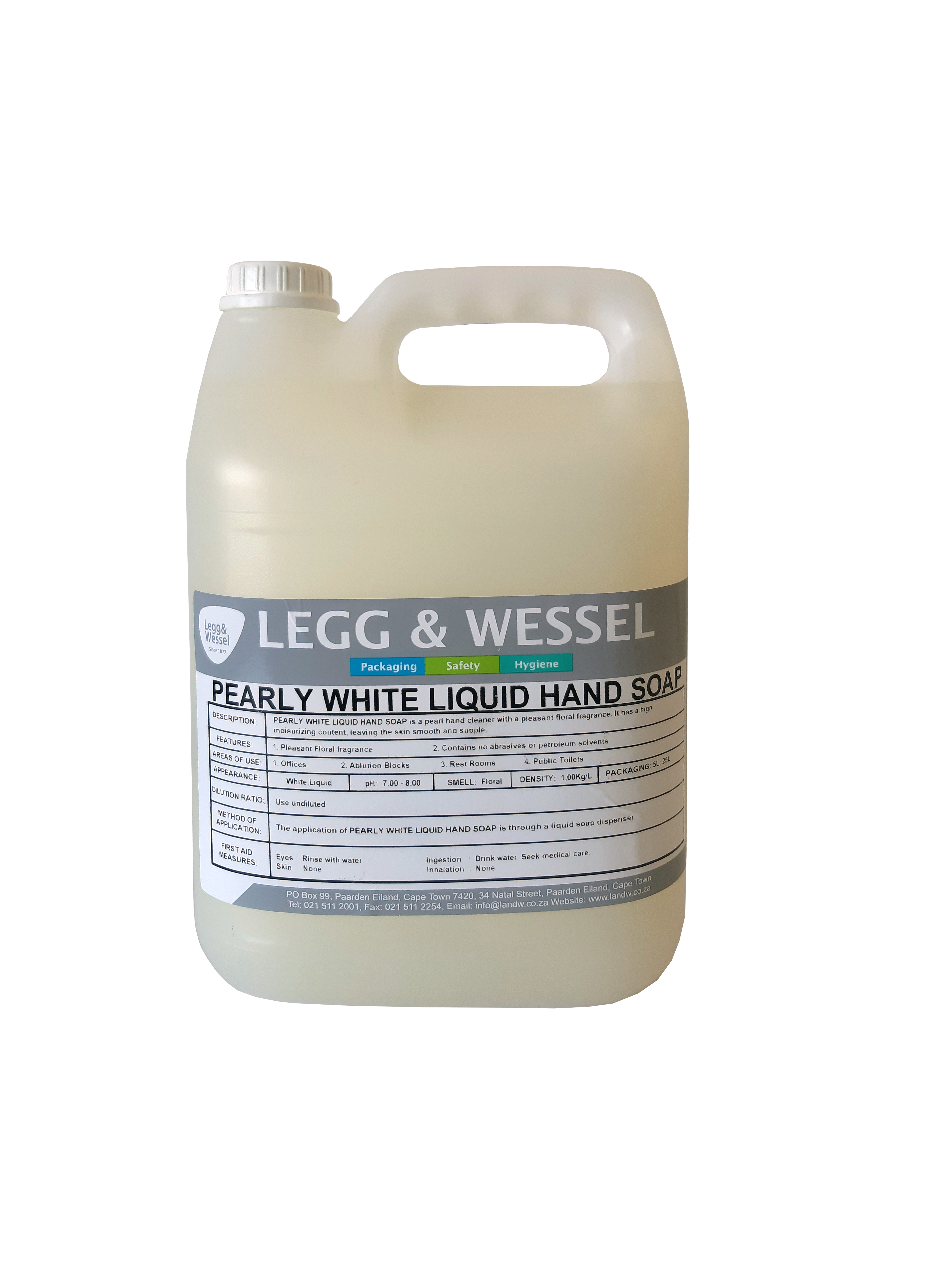 L&W PEARLY WHITE HAND SOAP | 5L