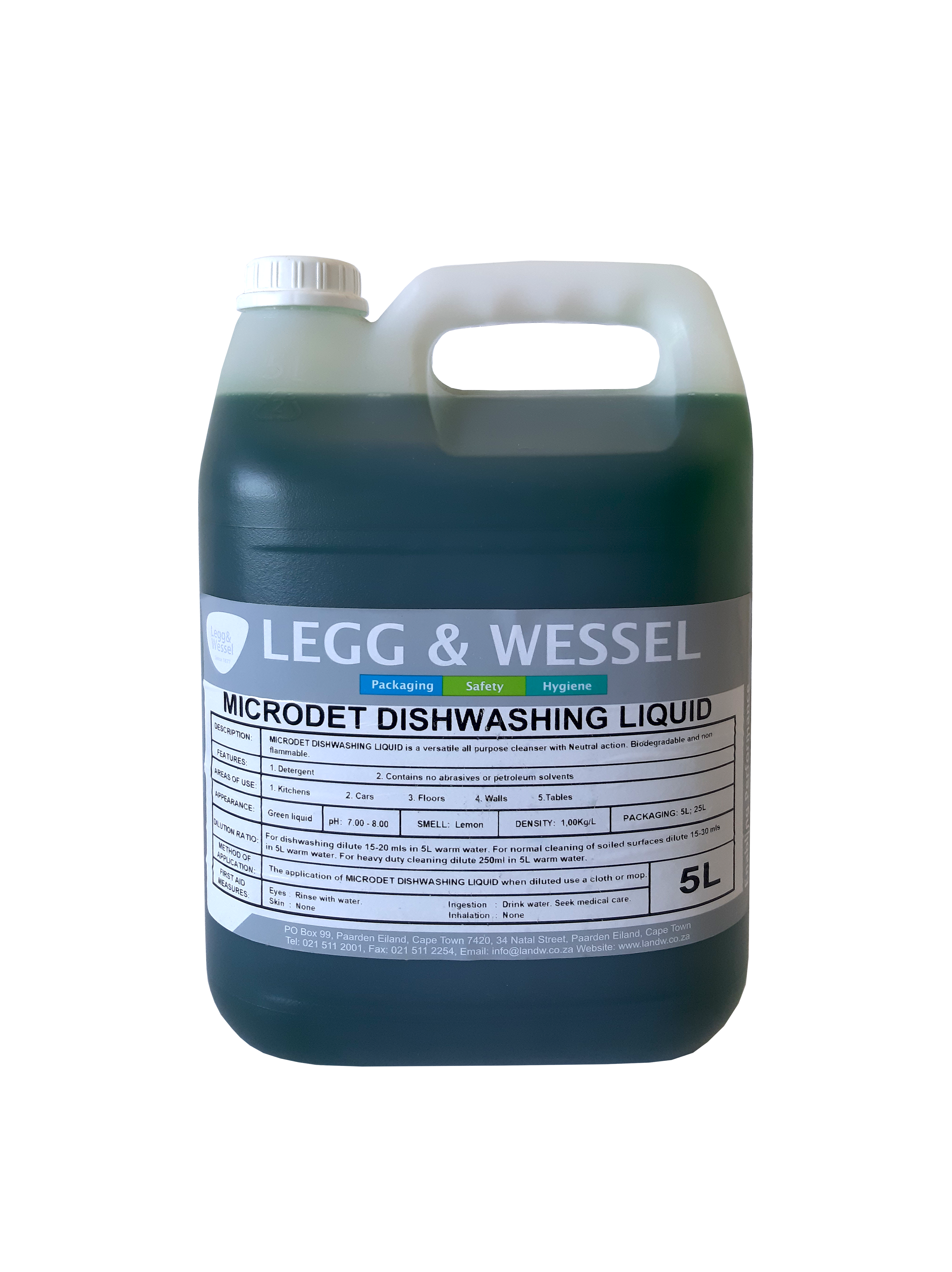 L&W MICRODET DISH WASH LIQUID | 5L