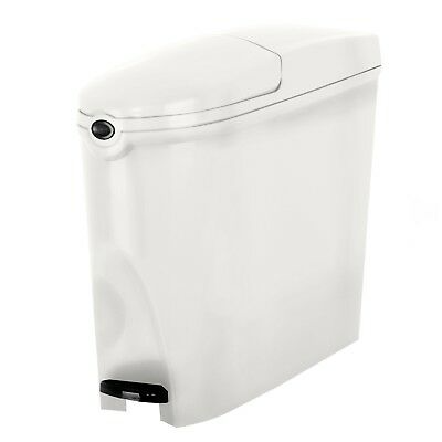 SANITARY PLASTIC BIN | WHITE | 18L