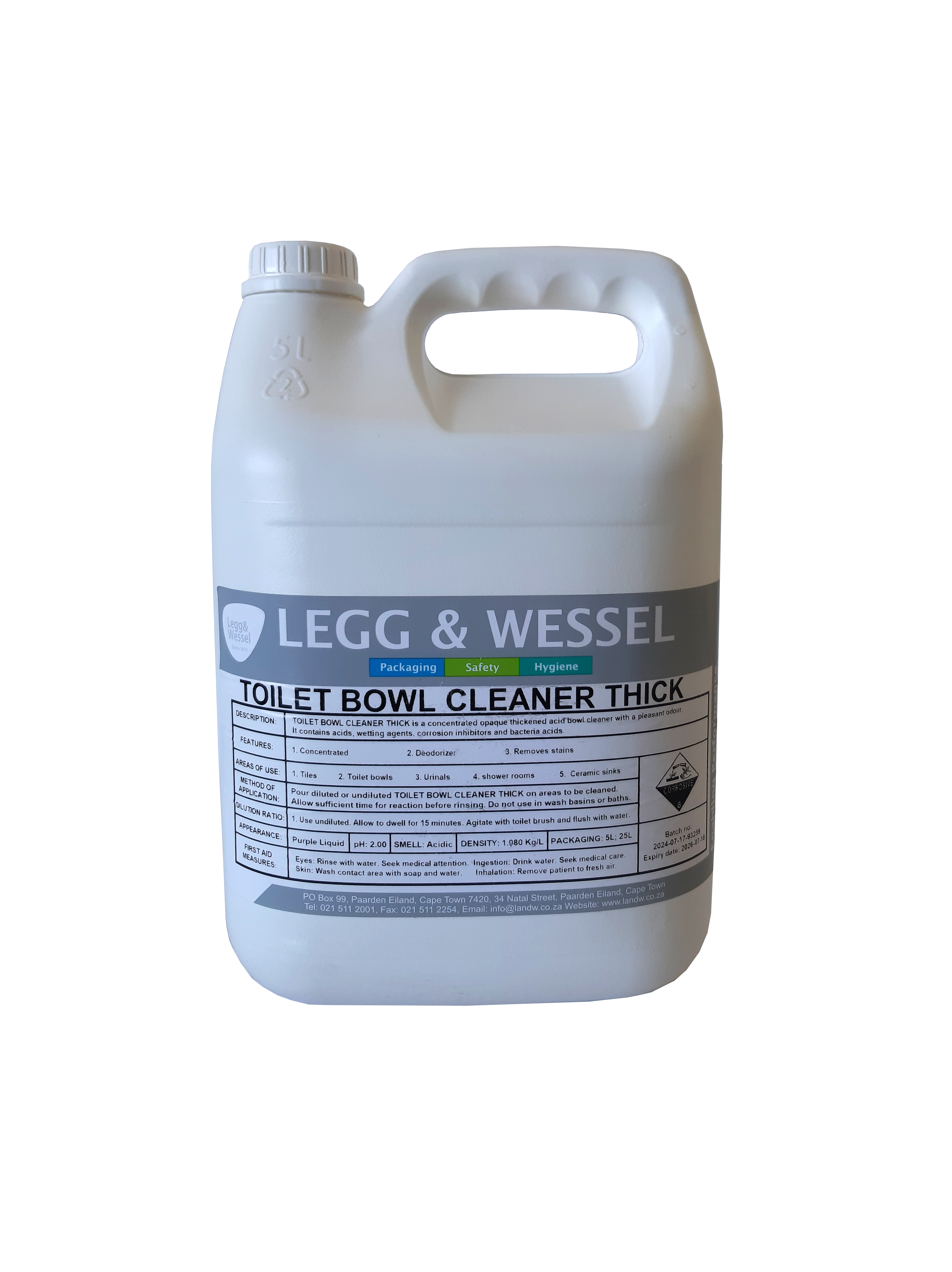 L&W THICK BOWL CLEANER | 5L