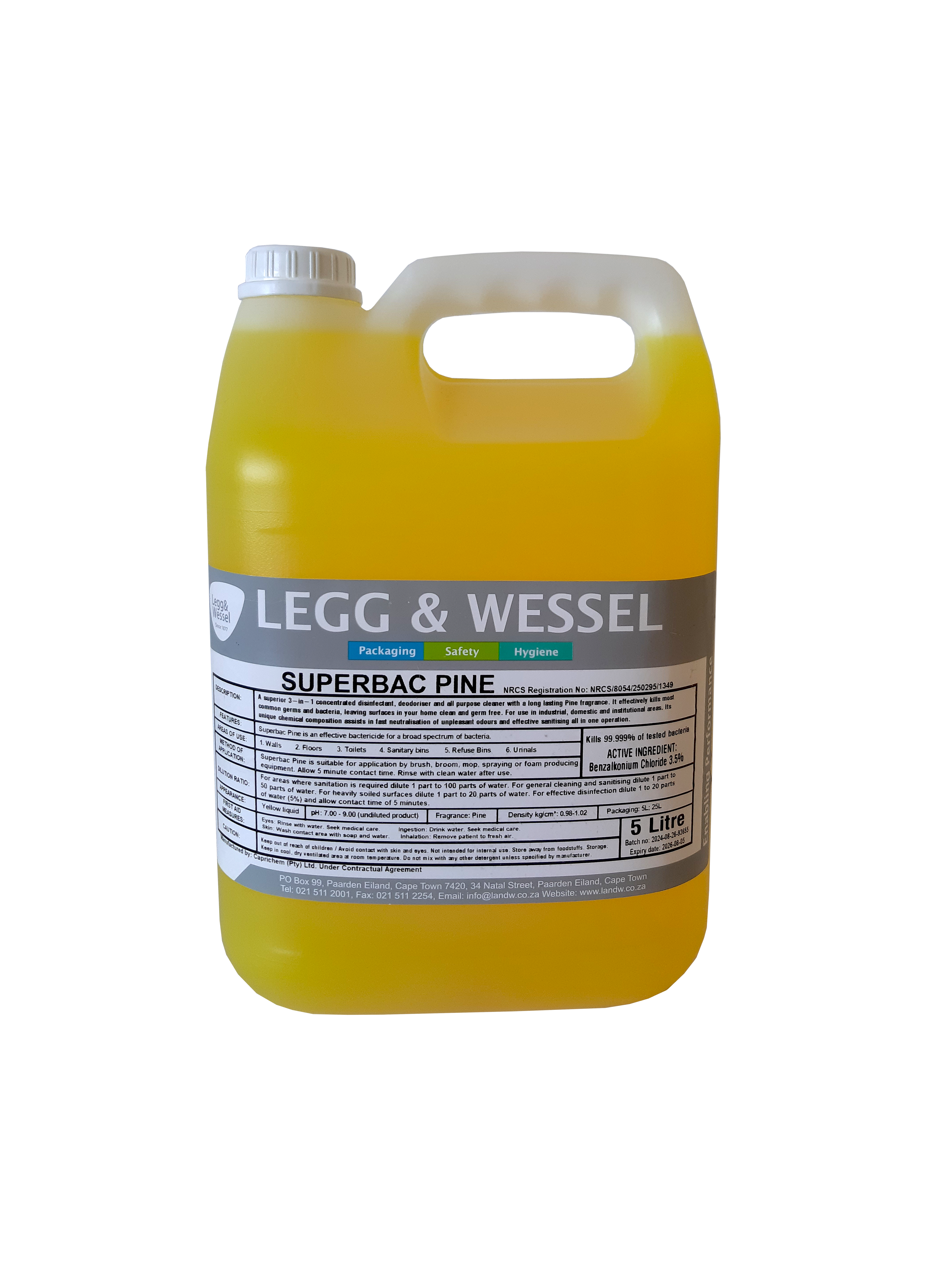 L&W SUPERBAC DISINFECTANT PINE | 25L