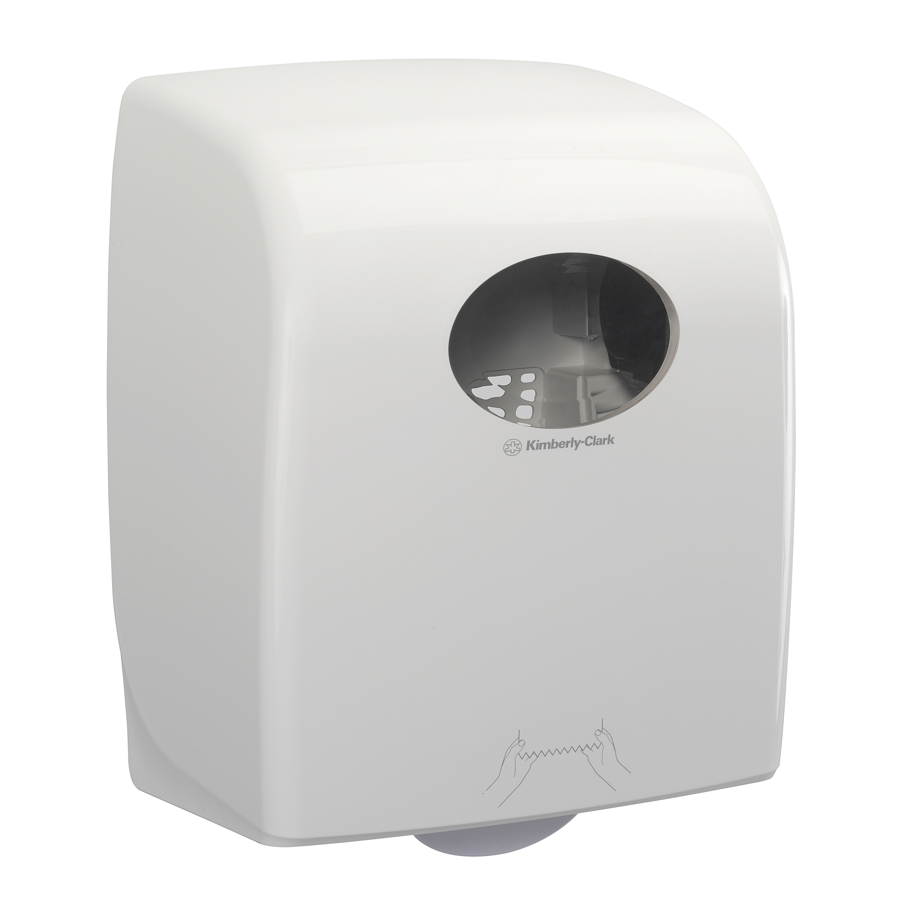 AQUARIUS® ROLLED HAND TOWEL DISPENSER | WHITE