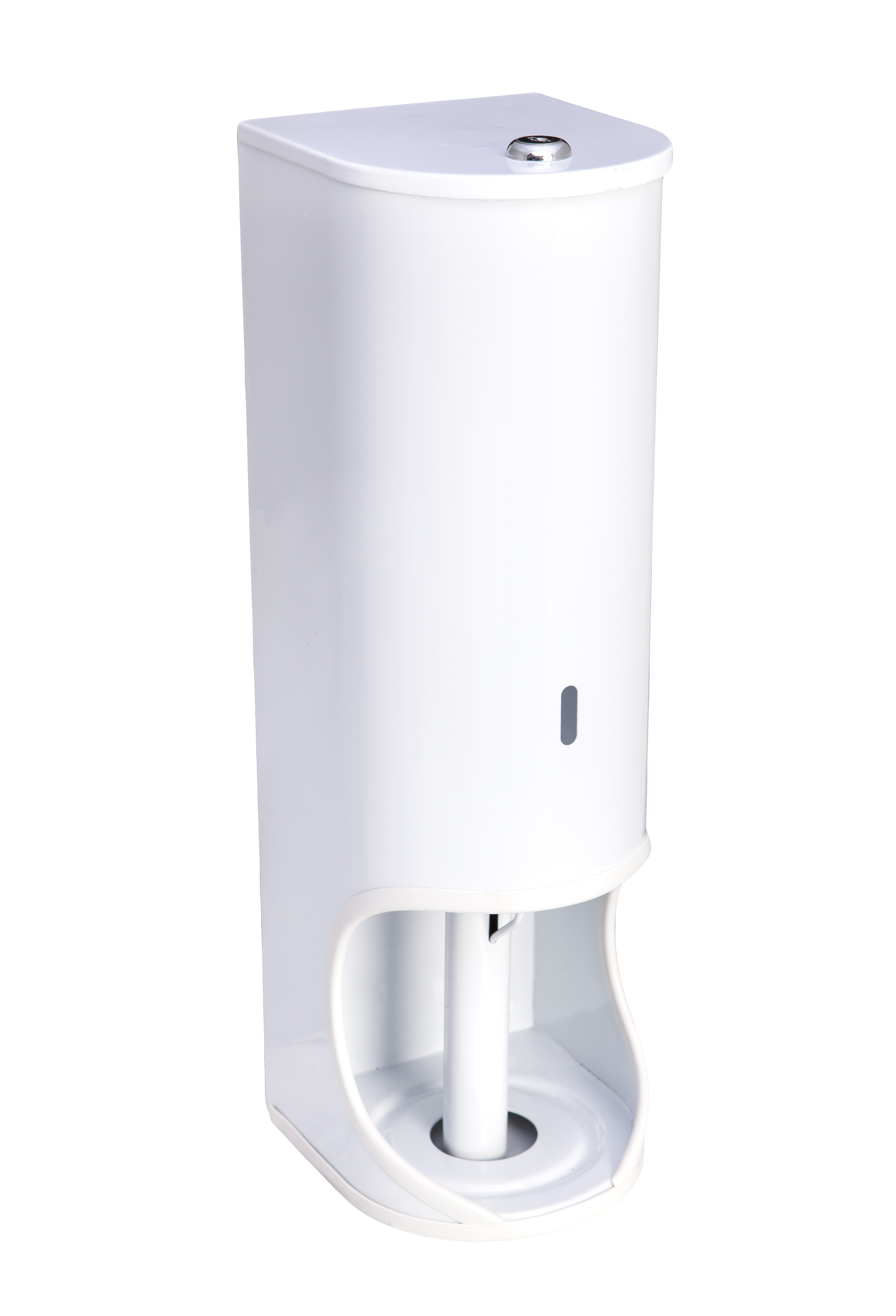 TOILET ROLL DISPENSER | 3 ROLL | WHITE STEEL