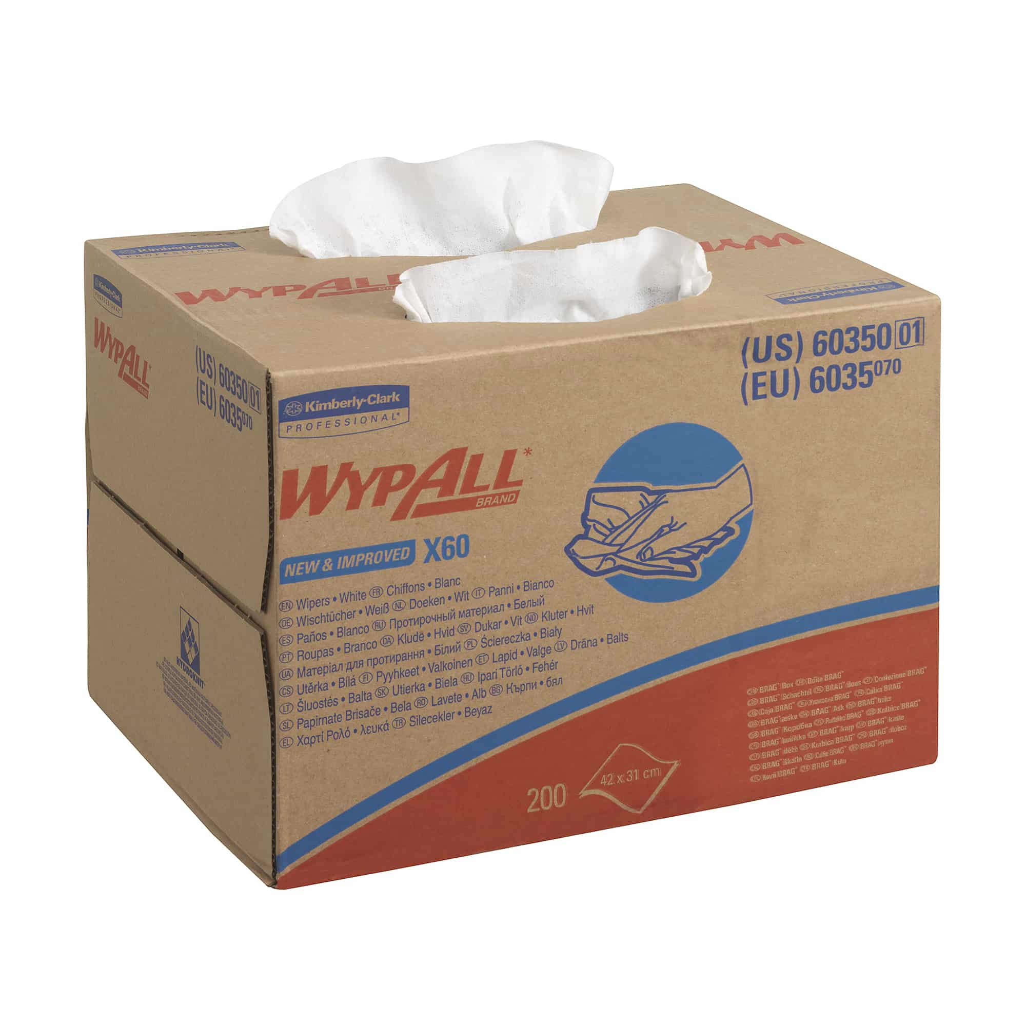 WYPALL® X60 BRAG BOX CLOTHS | WHITE