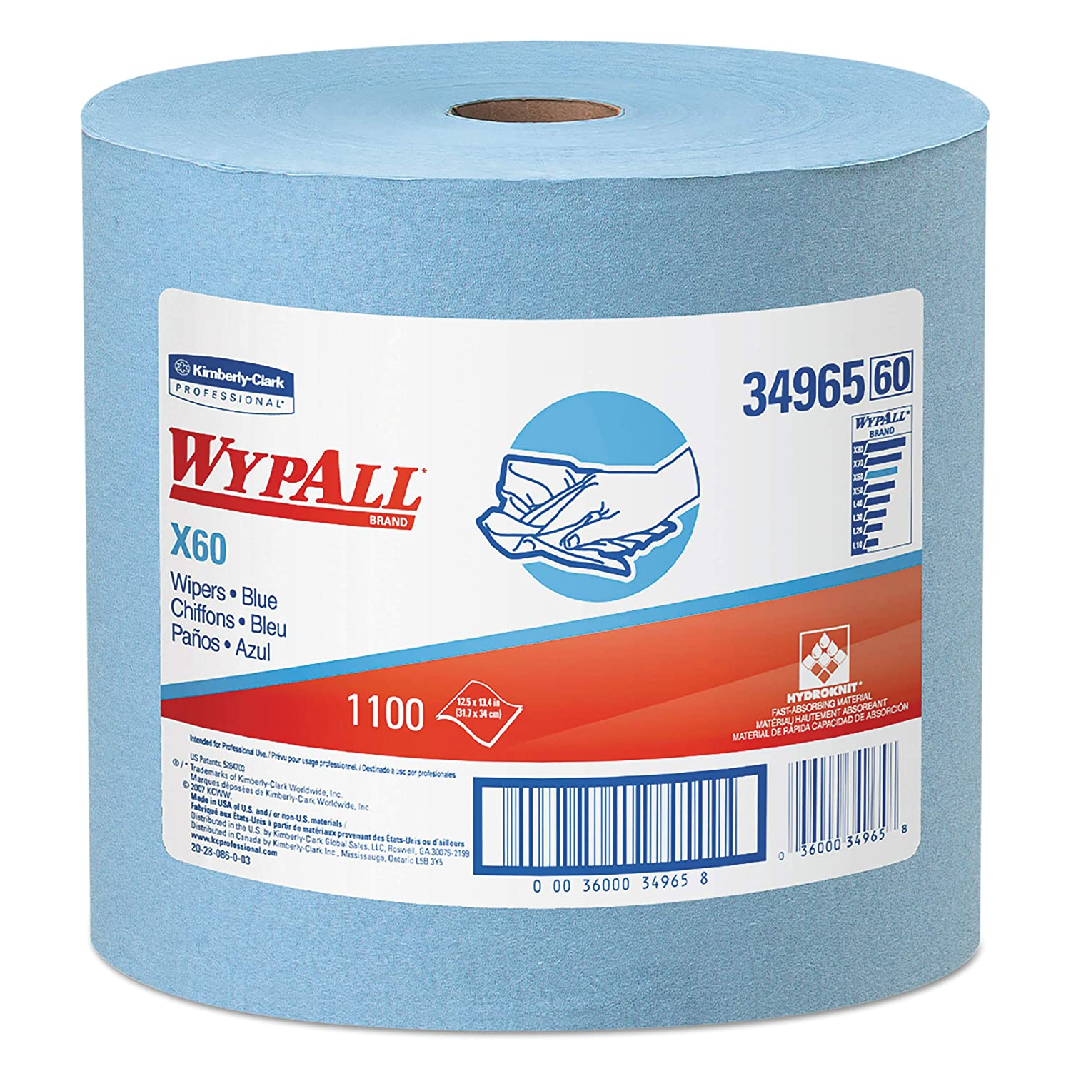 WYPALL® X60 WIPES | ROLL | BLUE