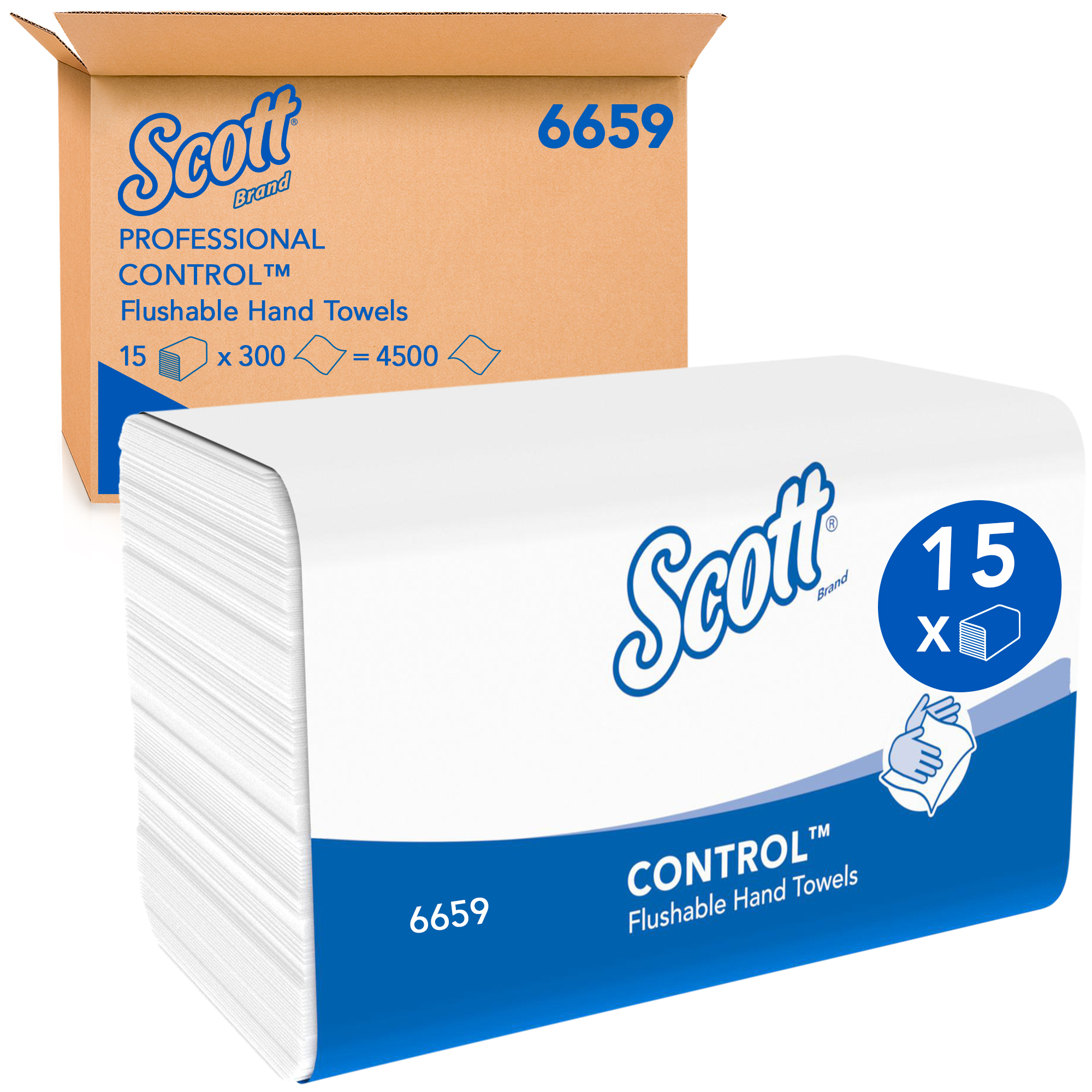 SCOTT® FLUSHABLE HAND TOWELS
