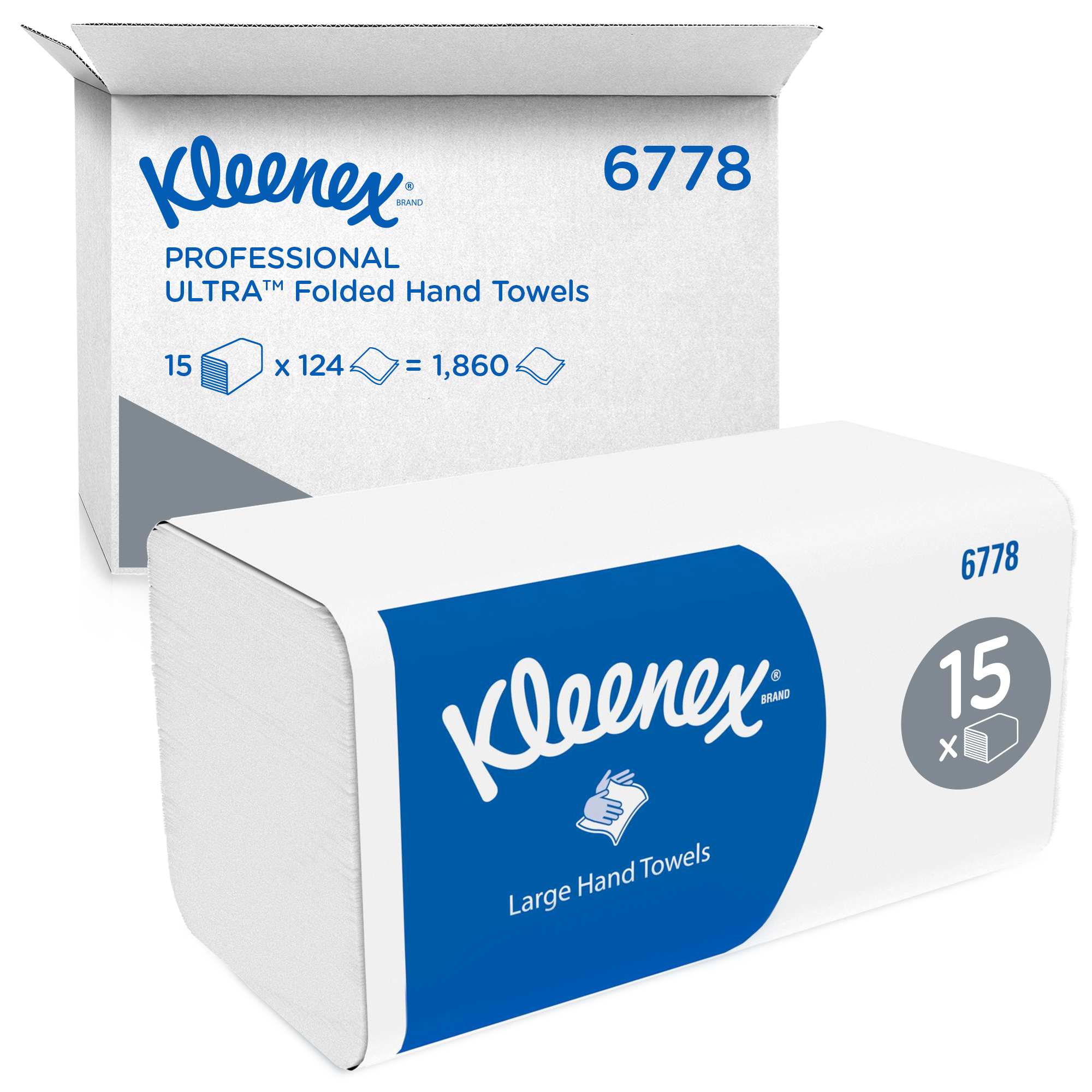 KLEENEX® FOLDED TOWEL | WHITE | 2 PLY