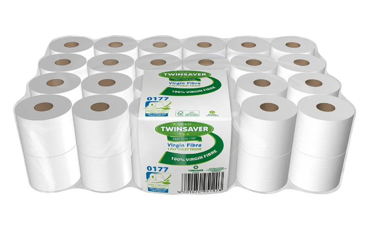 TWINSAVER® TOILET ROLLS | 1 PLY | VIRGIN PAPER