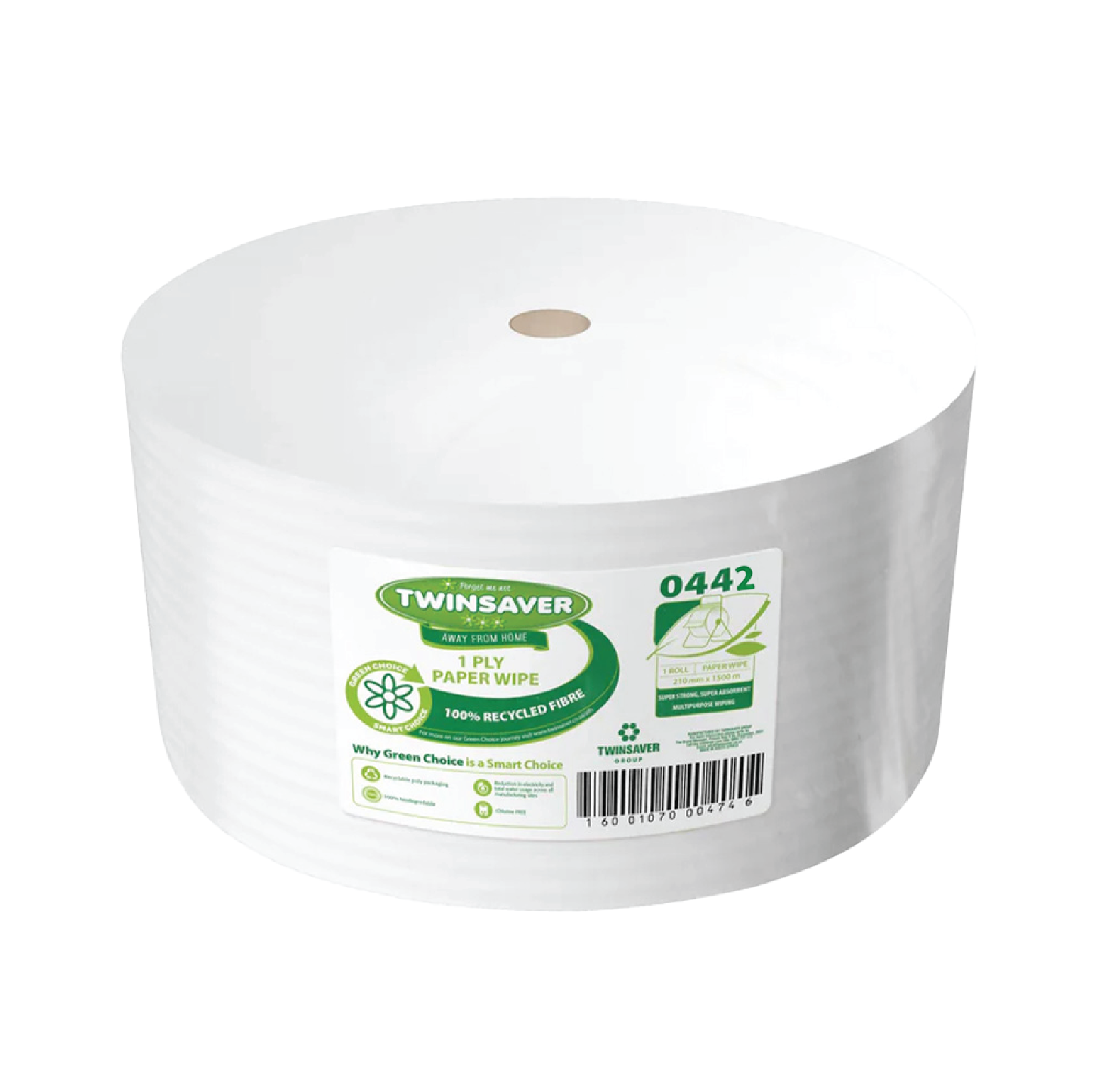 TWINSAVER® WIPER ROLL | 1 PLY | 210MMX1100M