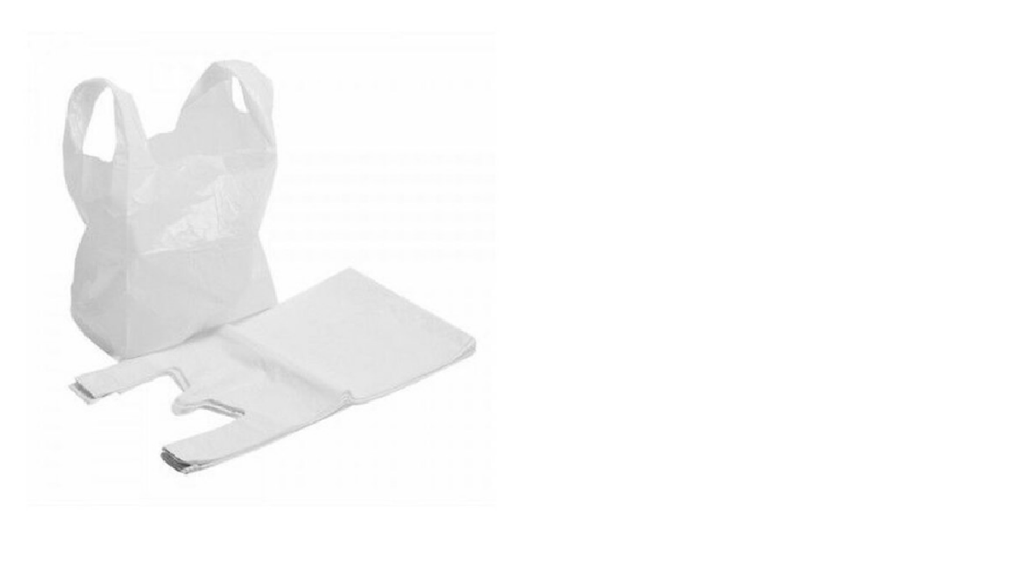 WHITE CARRIER BAG | MAXI