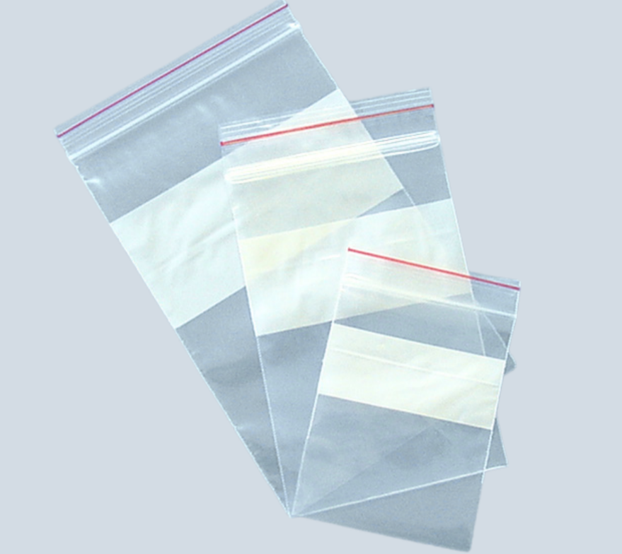 ZIP LOCK BAGS | WITH PANEL | 120MMX180MM