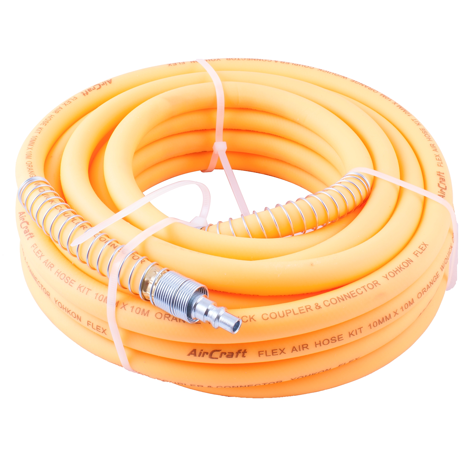 Aircraft Flex Air Hose Kit Size X Size Color W/Quick Coupler Connector Yohkon