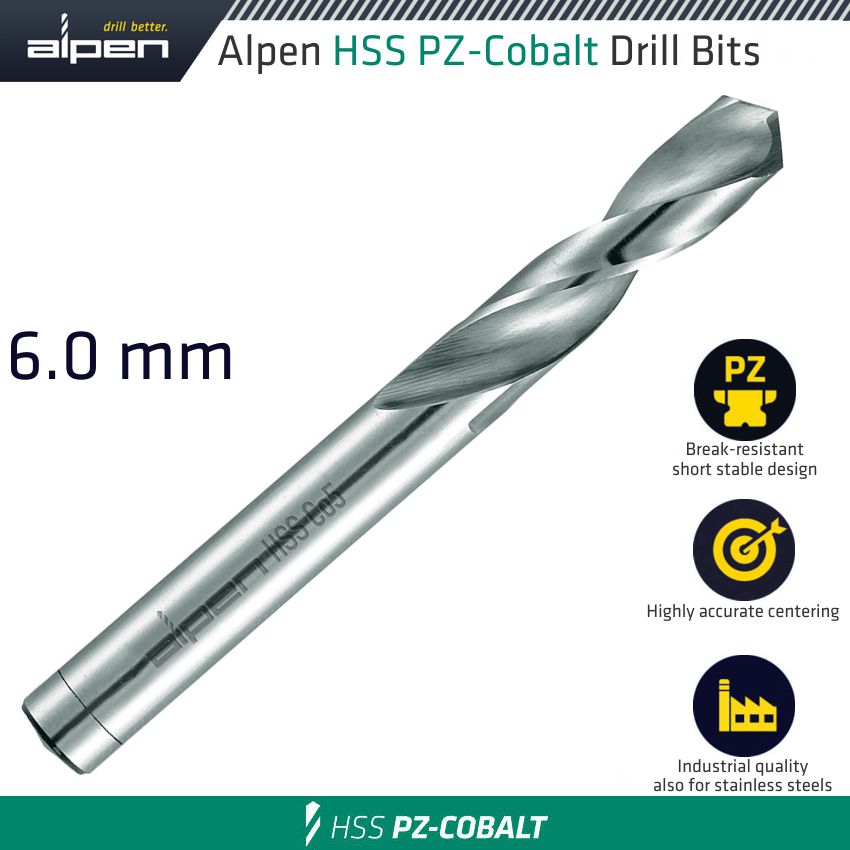 Alpen Cobalt Drill Short Bulk