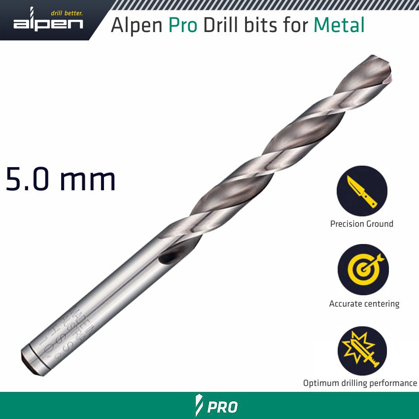 Alpen Pro Hss Drill Din Rn Split Point Bulk