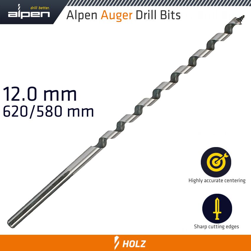 Alpen Wood Auger Drill Bit Dim Size