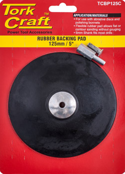 BACKING PAD RUBBER W/ARBOR