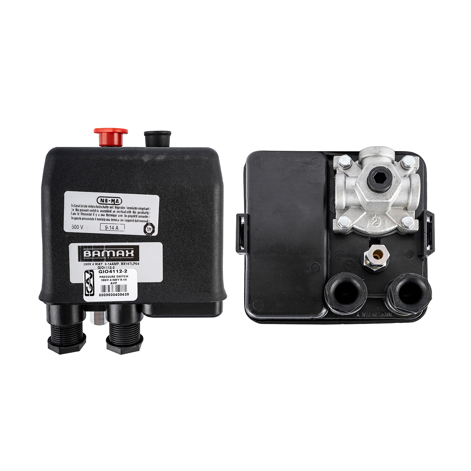 Bamax Pressure Switch Size Num Way Num Size