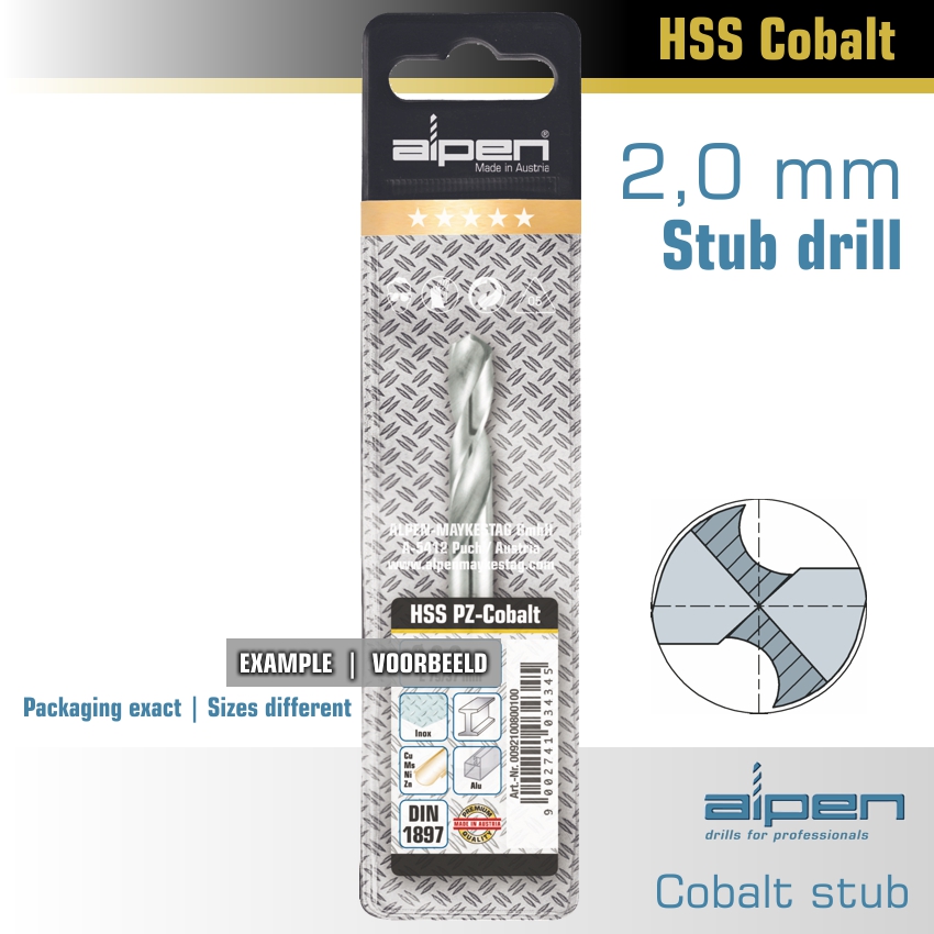 COBALT DRILL BIT SHORT POUCH