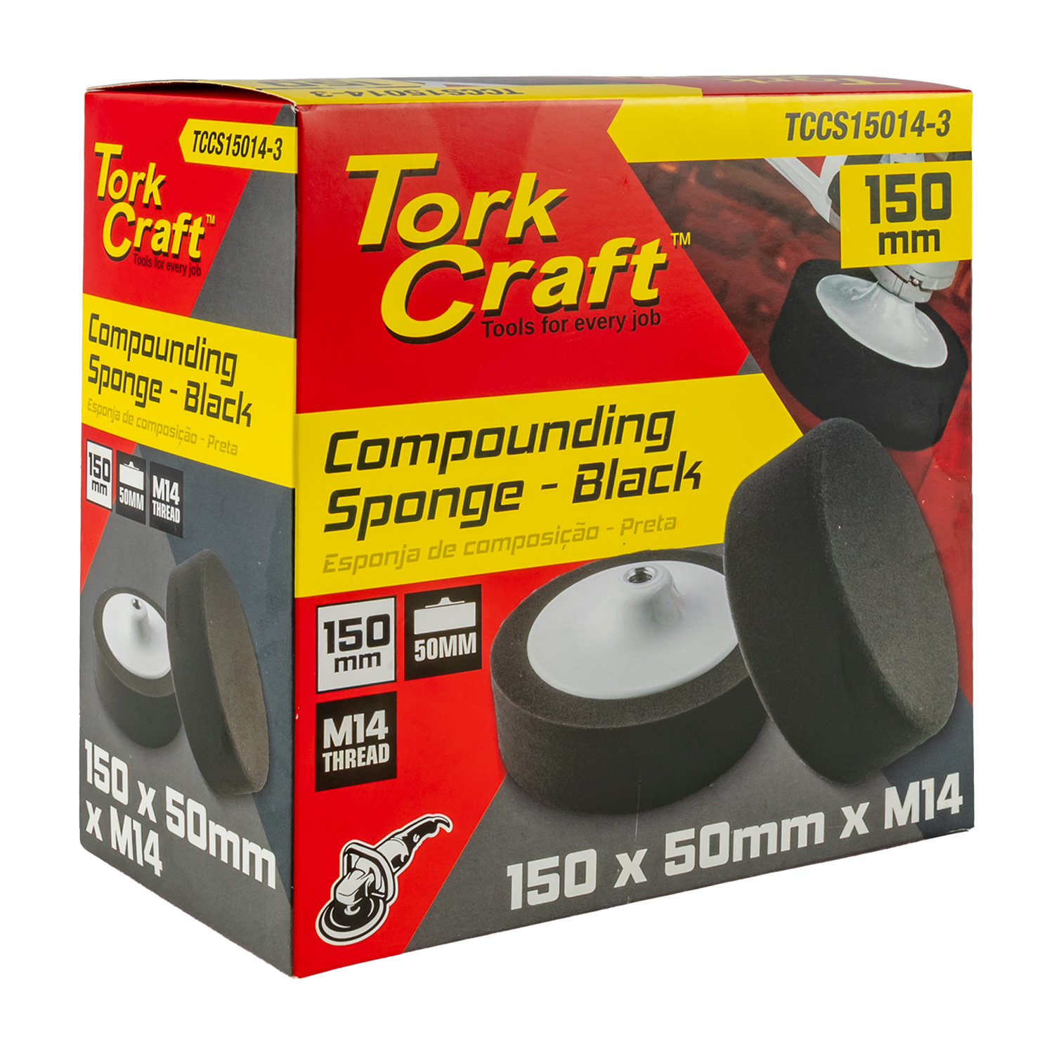 COMPOUNDING SPONGE 150MM X M14