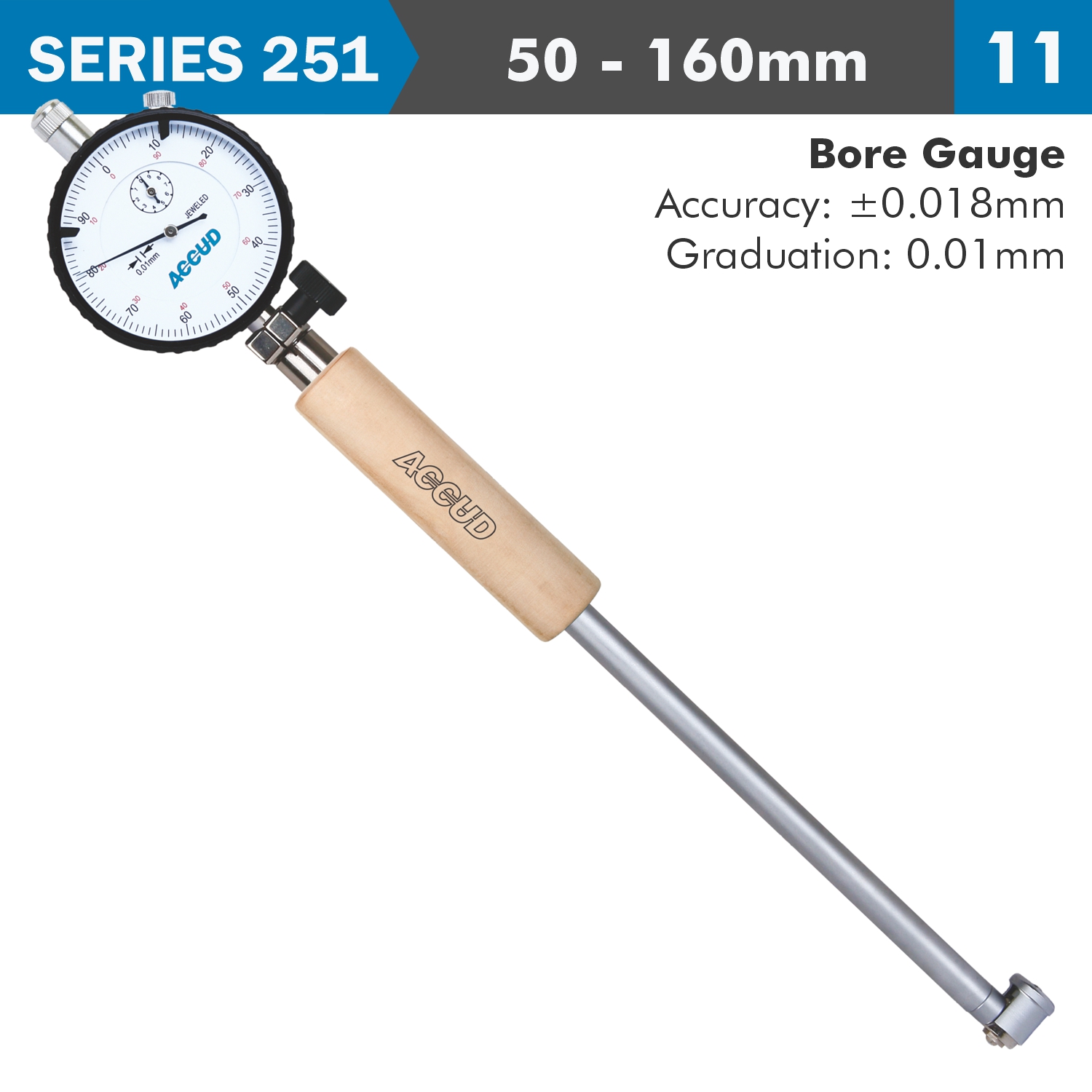 DIAL BORE GAUGE 50- ACC. GRAD.
