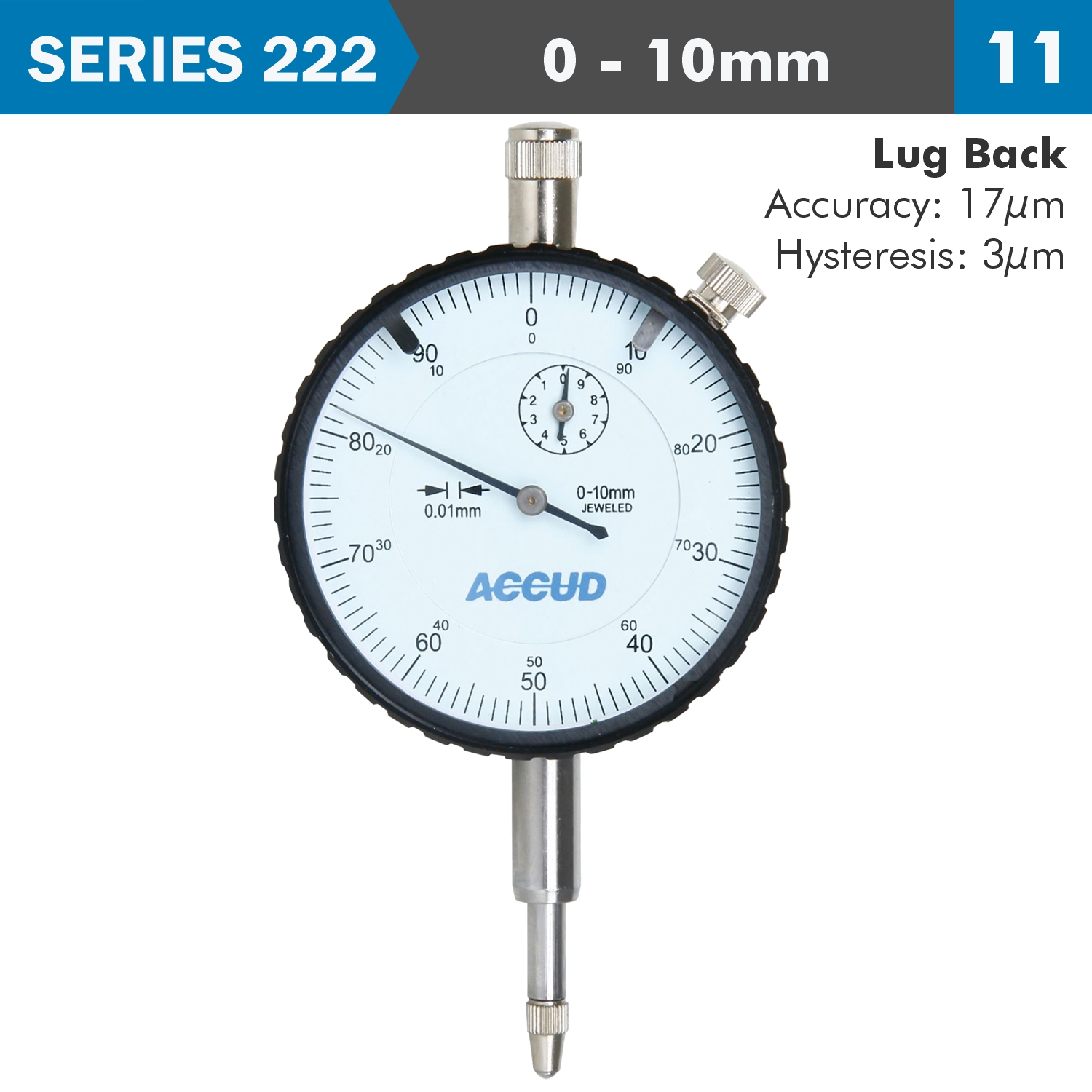 DIAL INDICATOR GRAD. LUG BACK
