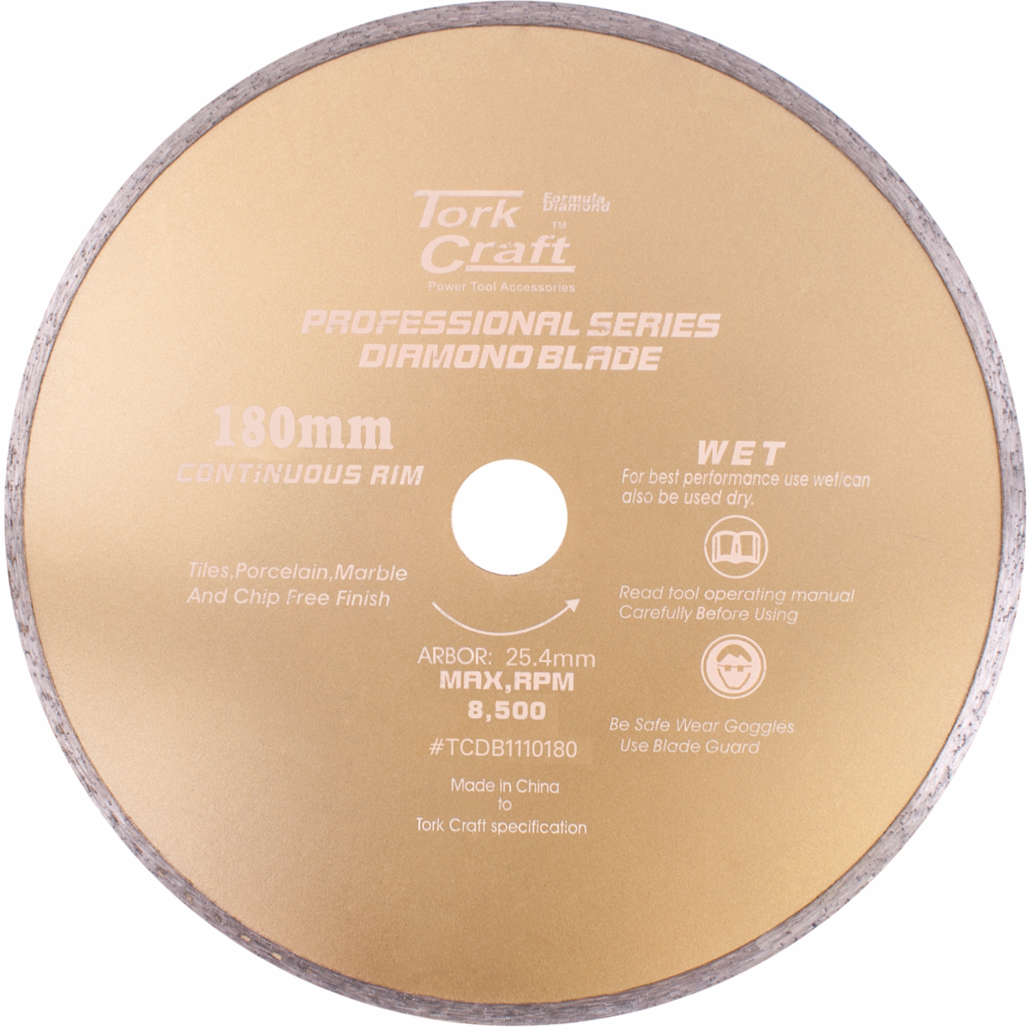 DIAMOND BLADE X 25.4 CONTINUES RIM