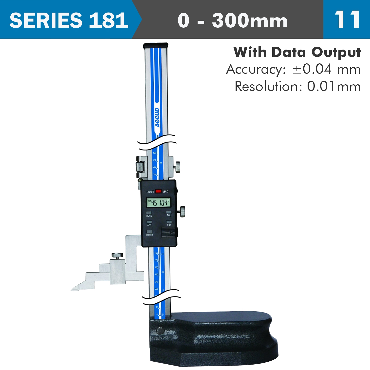 DIG. HEIGHT GAUGE ACC. RES. S/STEEL