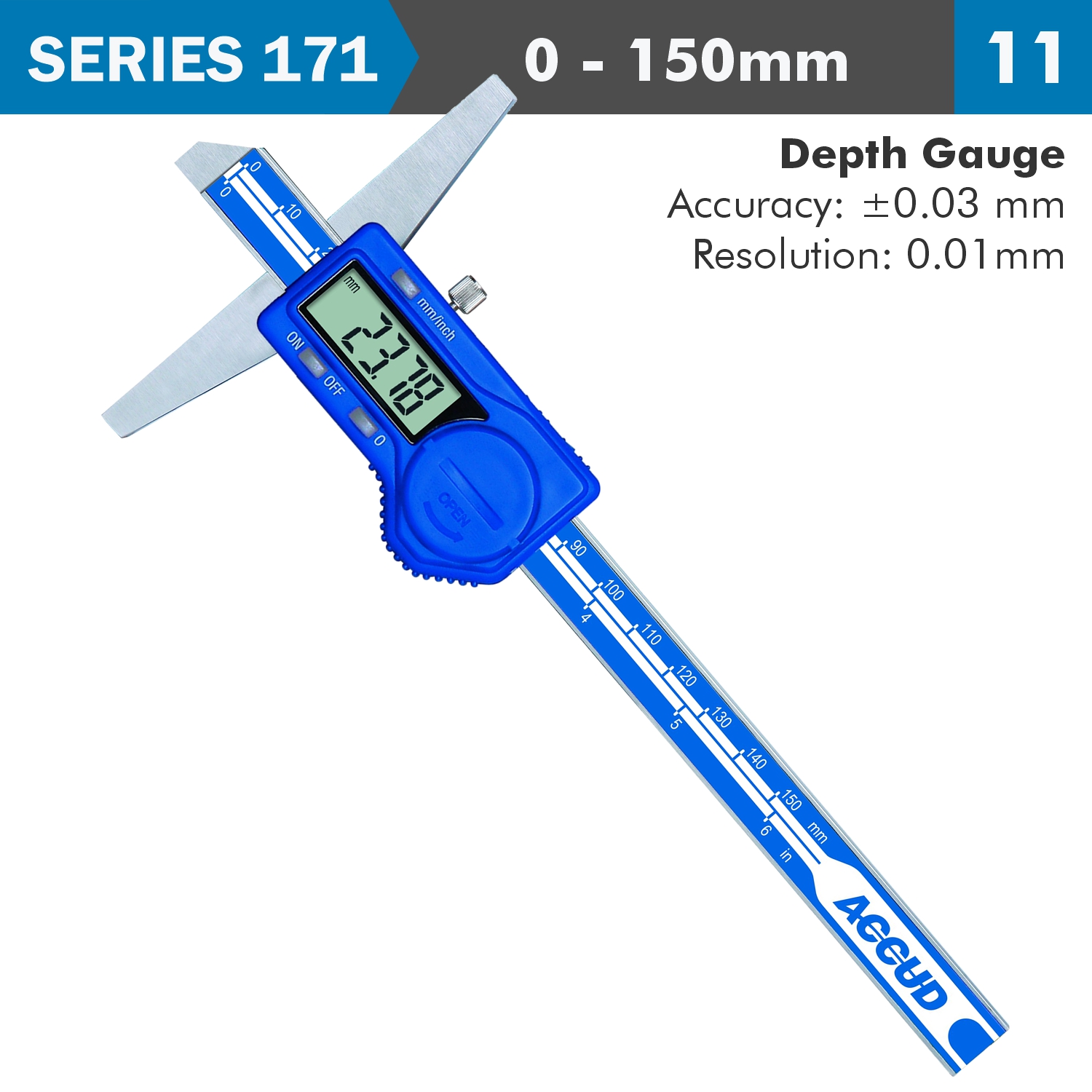 DIGITAL DEPTH GAUGE ACC. RES. S/STEEL