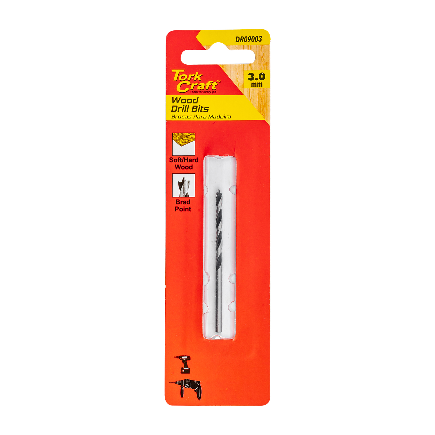 DRILL BIT WOOD X 1/CARD