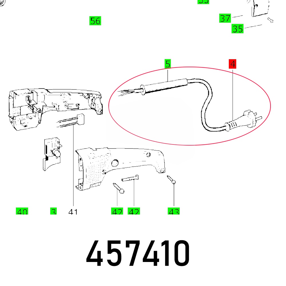 Festool Cable Plug Ap Num E Din-H05Rn-F