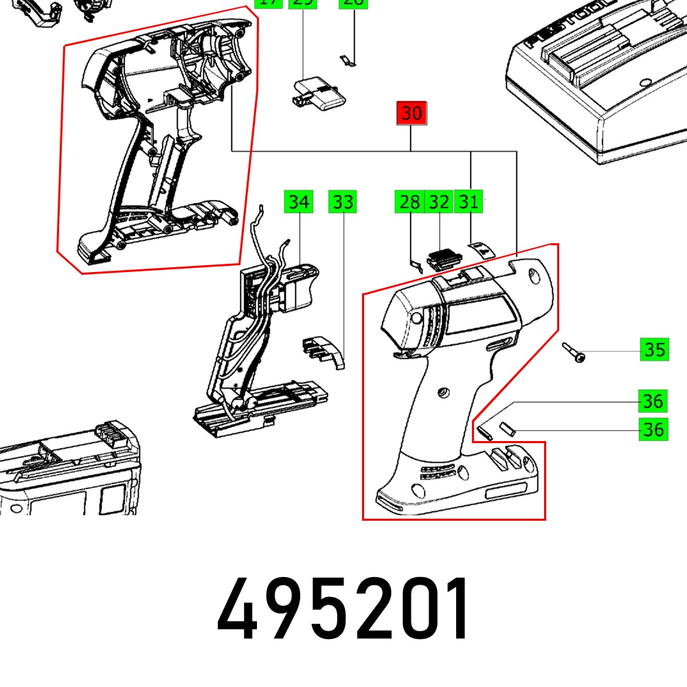 Festool Housing T Num Num H Lften Et-Bg
