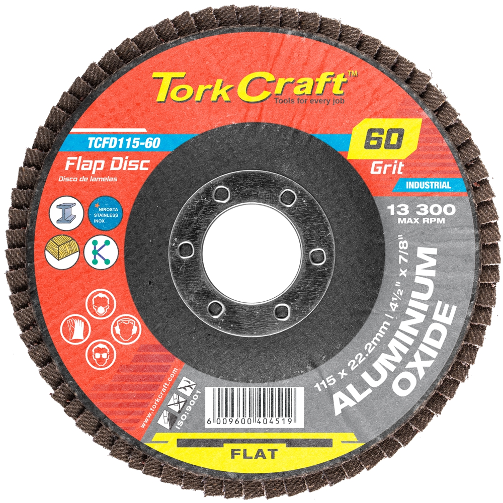 FLAP SANDING DISC 60GRIT A/O