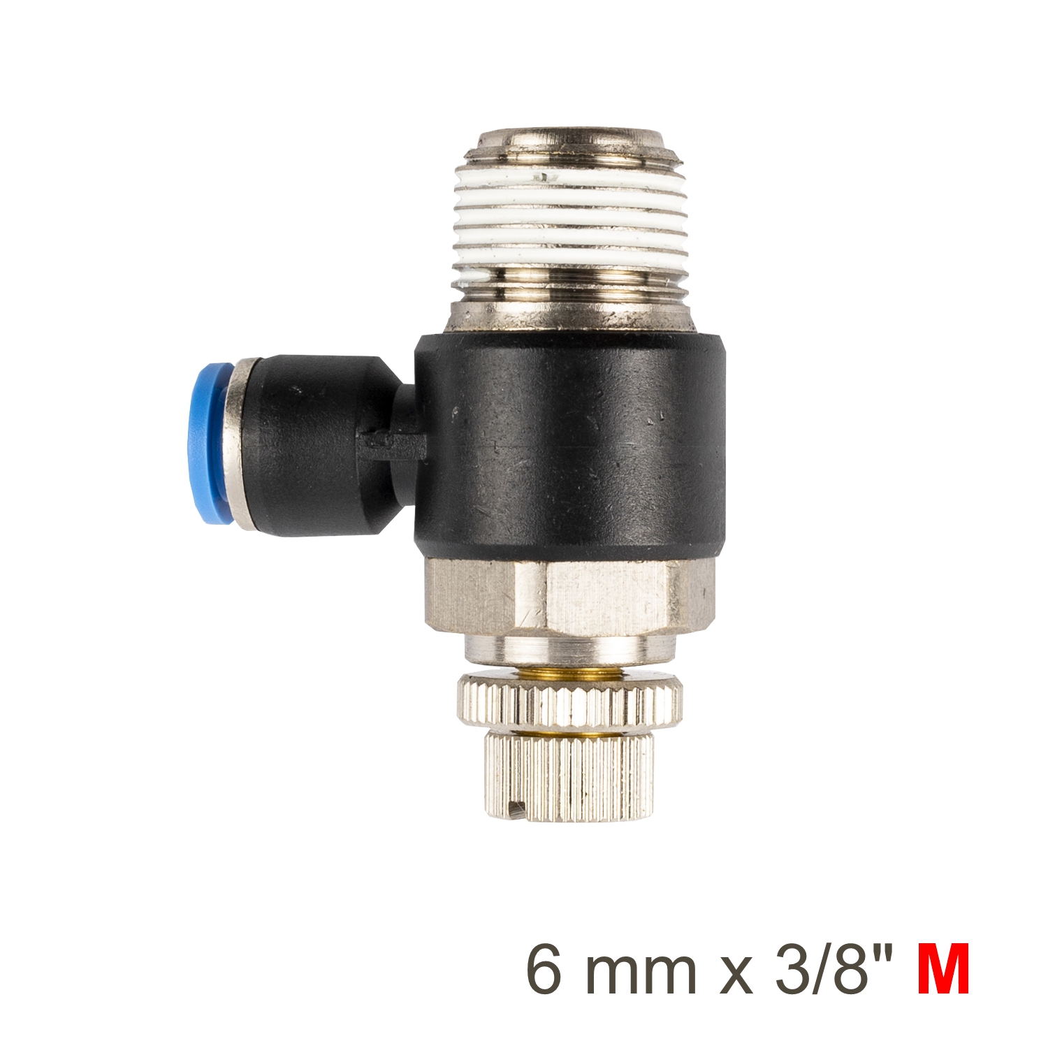 FLOW CONTROL SWIV. ELBOW PU X 3/8' M