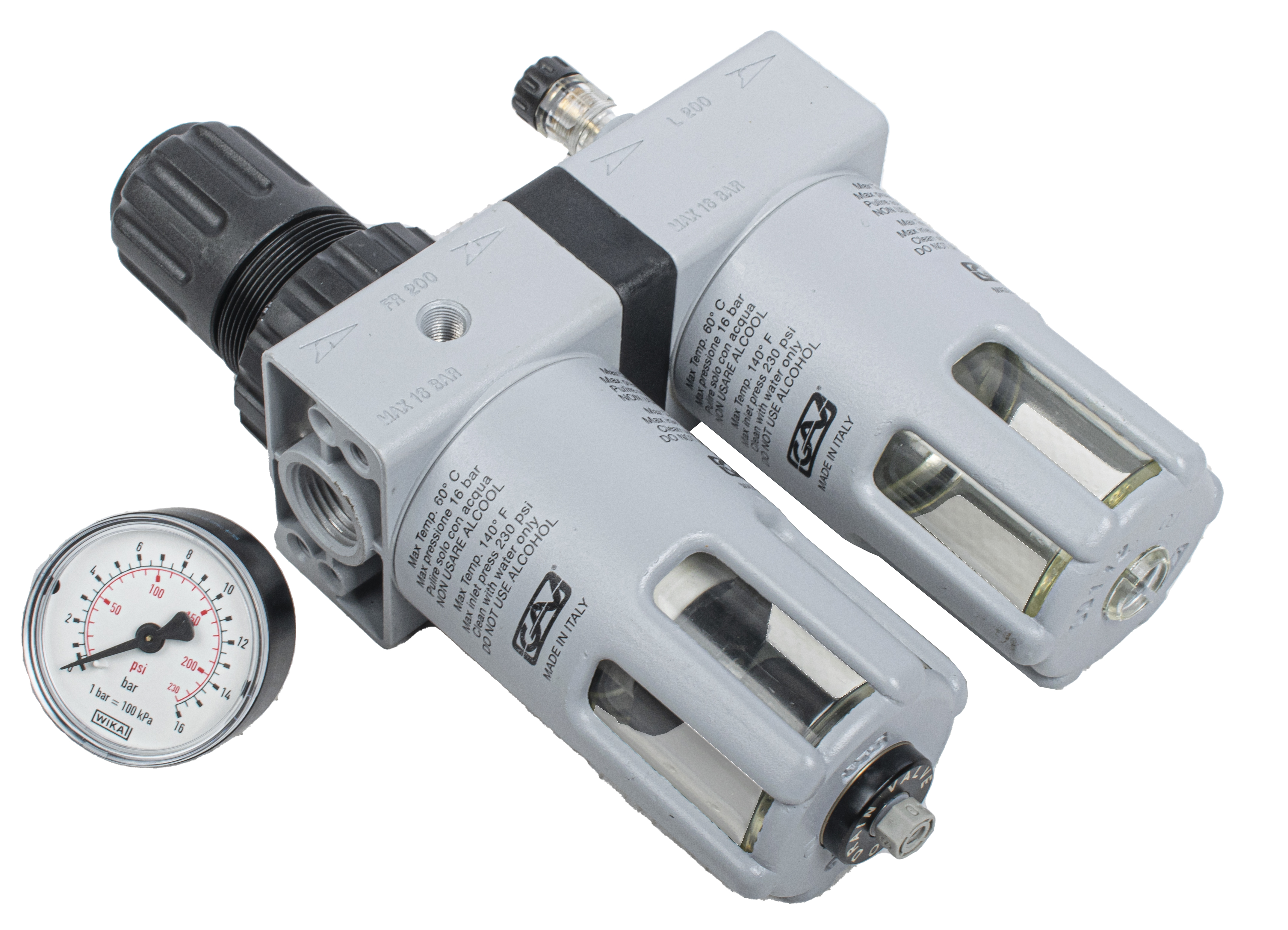 Gav Filter Regulator Lubricator Num Num Auto Drain