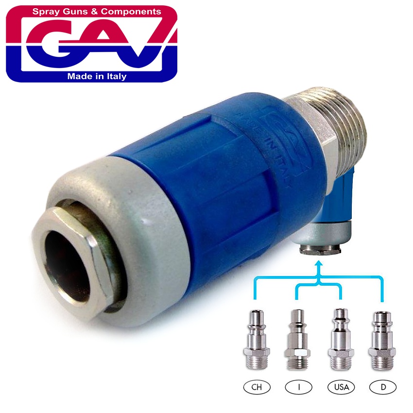 Gav Safety Quick Coupler Num Size Packaged Two Stage Release