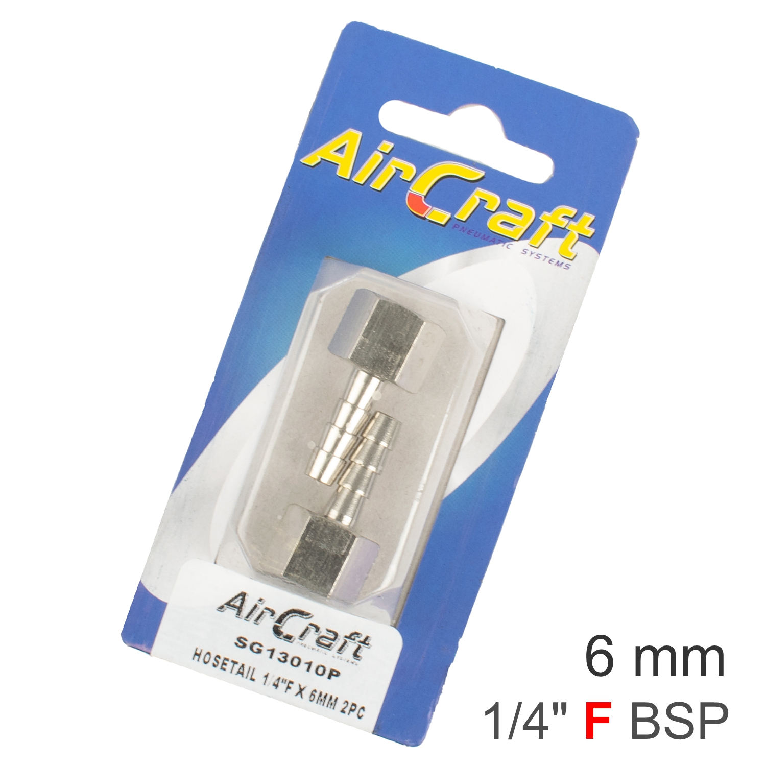 HOSETAIL 1/4'F X 2PC PACK