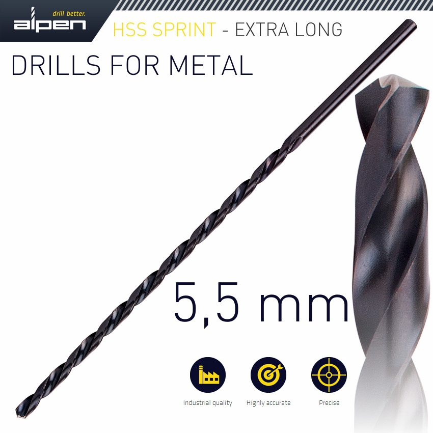 HSS DRILL BIT 205 X 140 EXTRA LONG