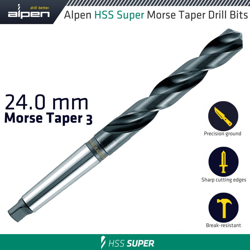 HSS SUPER MORSE TAPER 3 SHANK