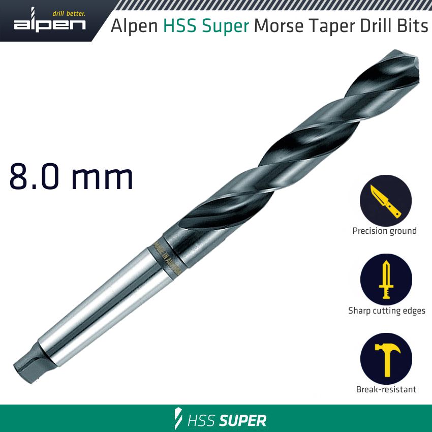 HSS SUPER MORSE TAPER SHANK