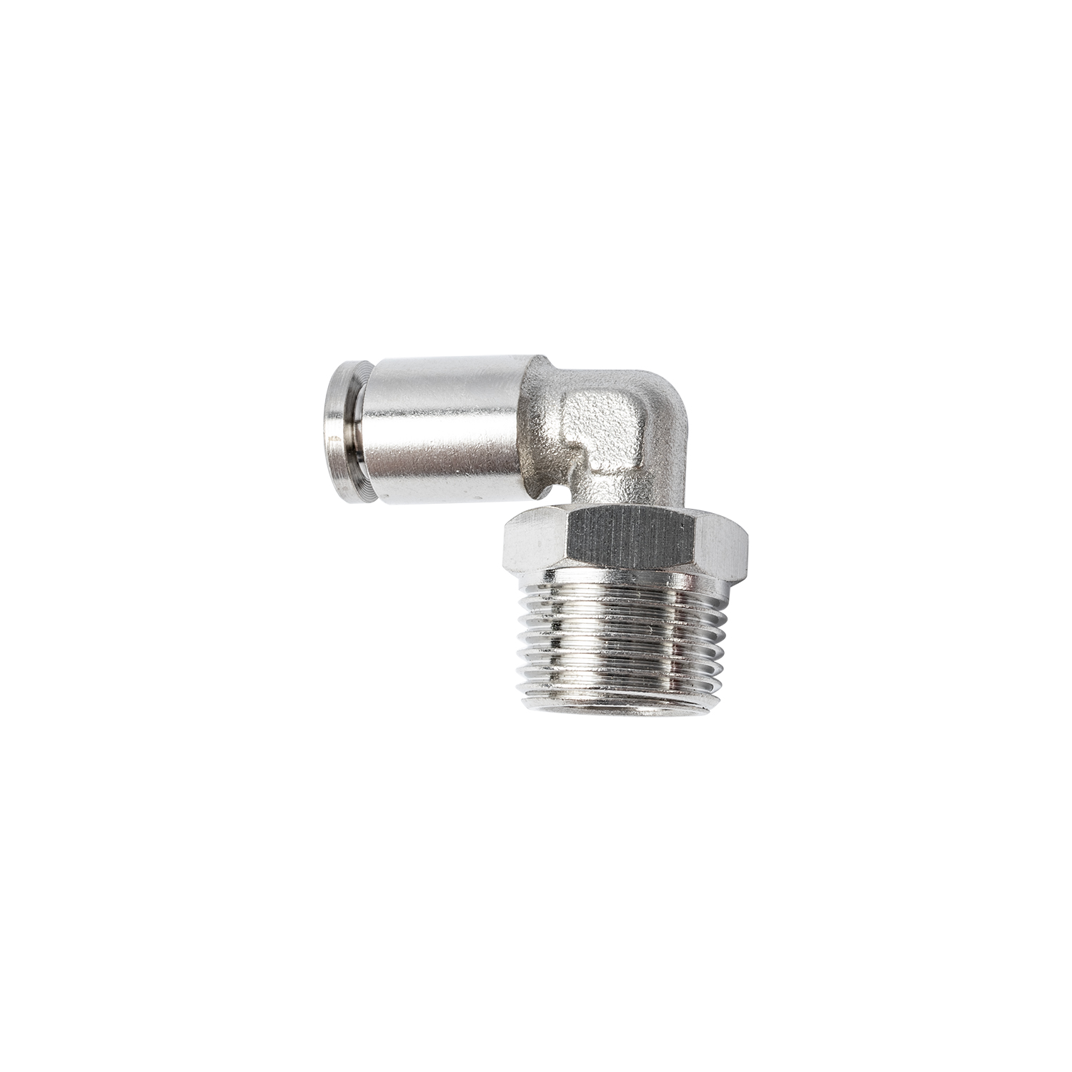 METAL PU FITTING ELBOW 3/8' M
