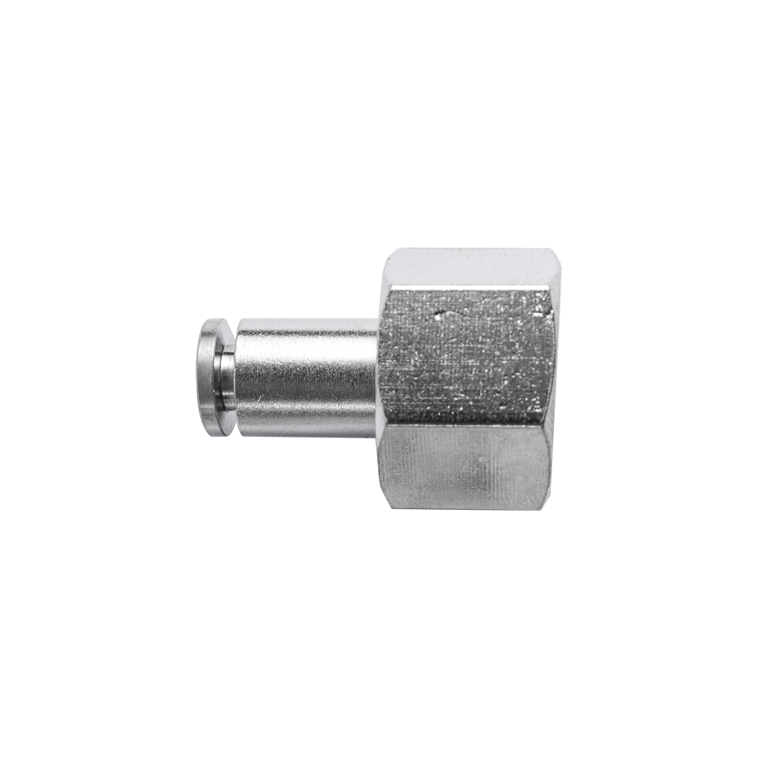METAL PU FITTING STRAIGHT 1/4' F