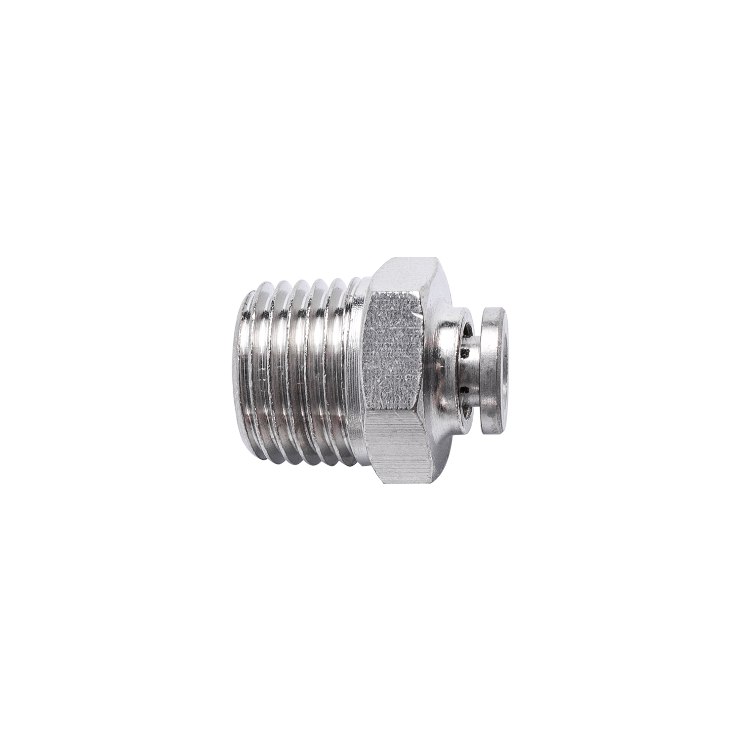 METAL PU FITTING STRAIGHT X 1/4' M