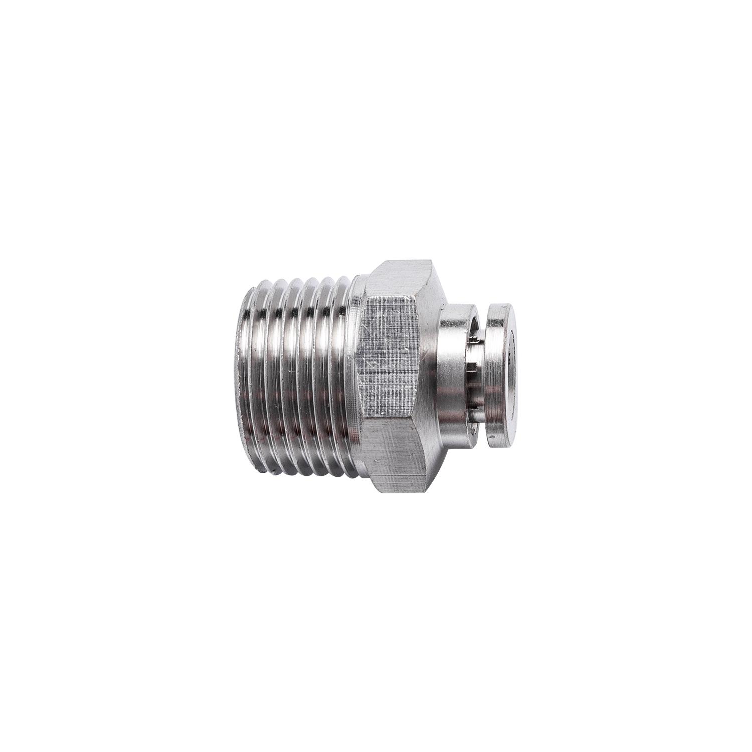 METAL PU FITTING STRAIGHT X 3/8' M