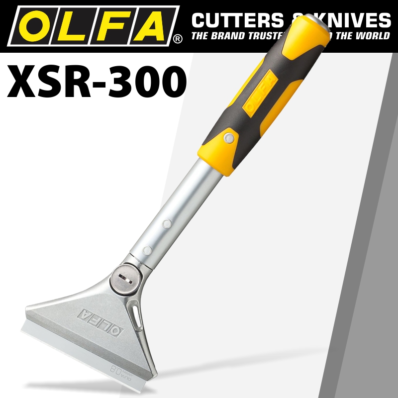 OLFA HEAVY DUTY SCRAPER WITH BLADE AND SAFETY BLADE COVER