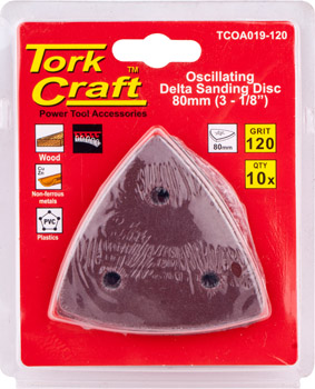 OSCILLATING SANDPAPER A/O 10PC DELTA SHAPE 120GRIT