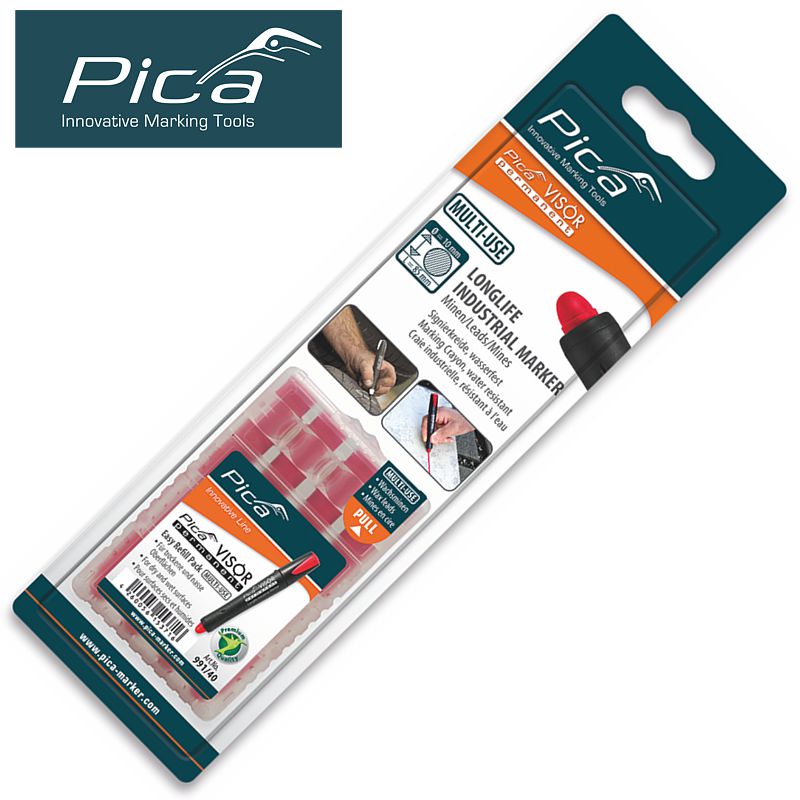 PICA VISOR PERMANENT MARKER REFILLS 4PC IN BLISTER