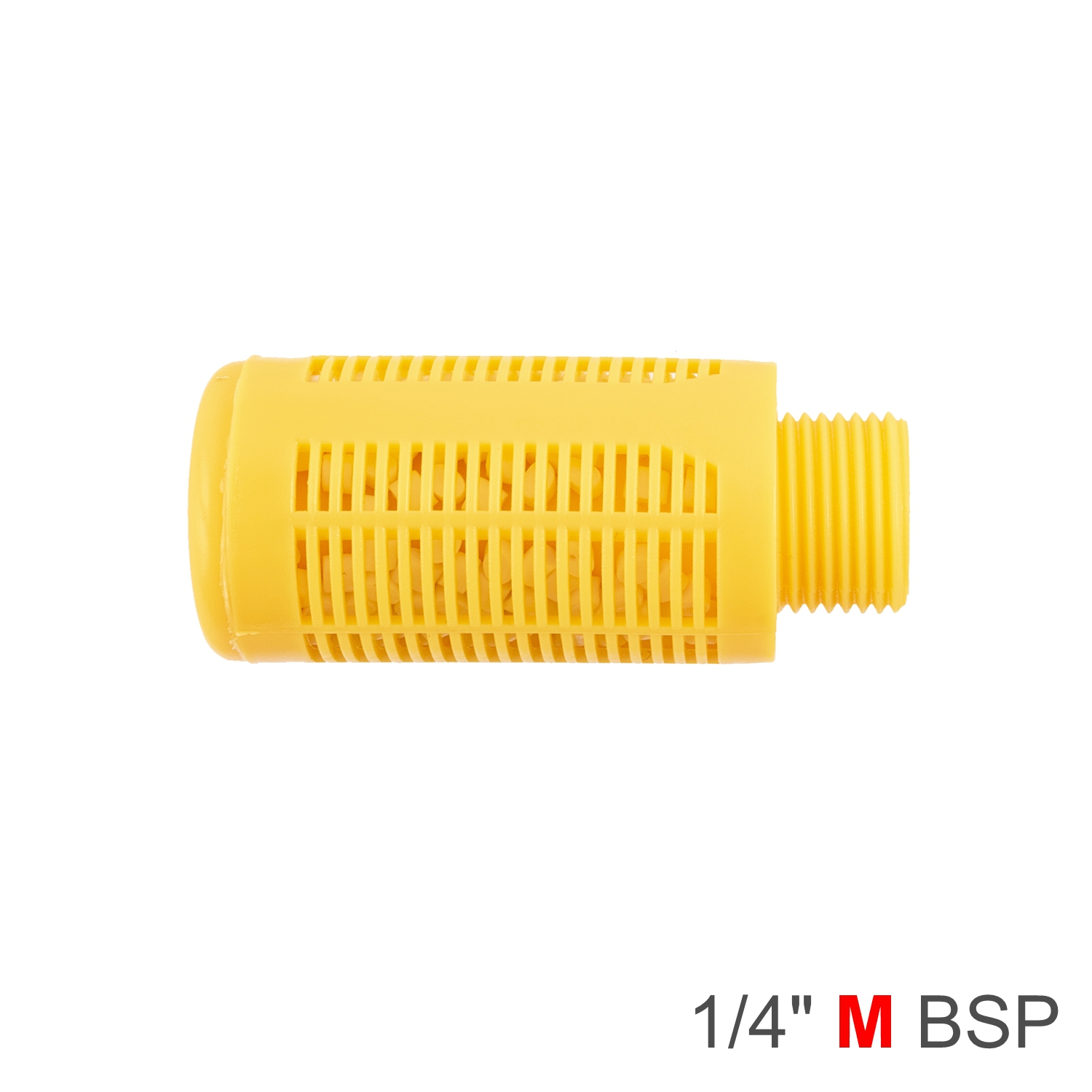 PLASTIC BREATHER SILENCER 1/4' M