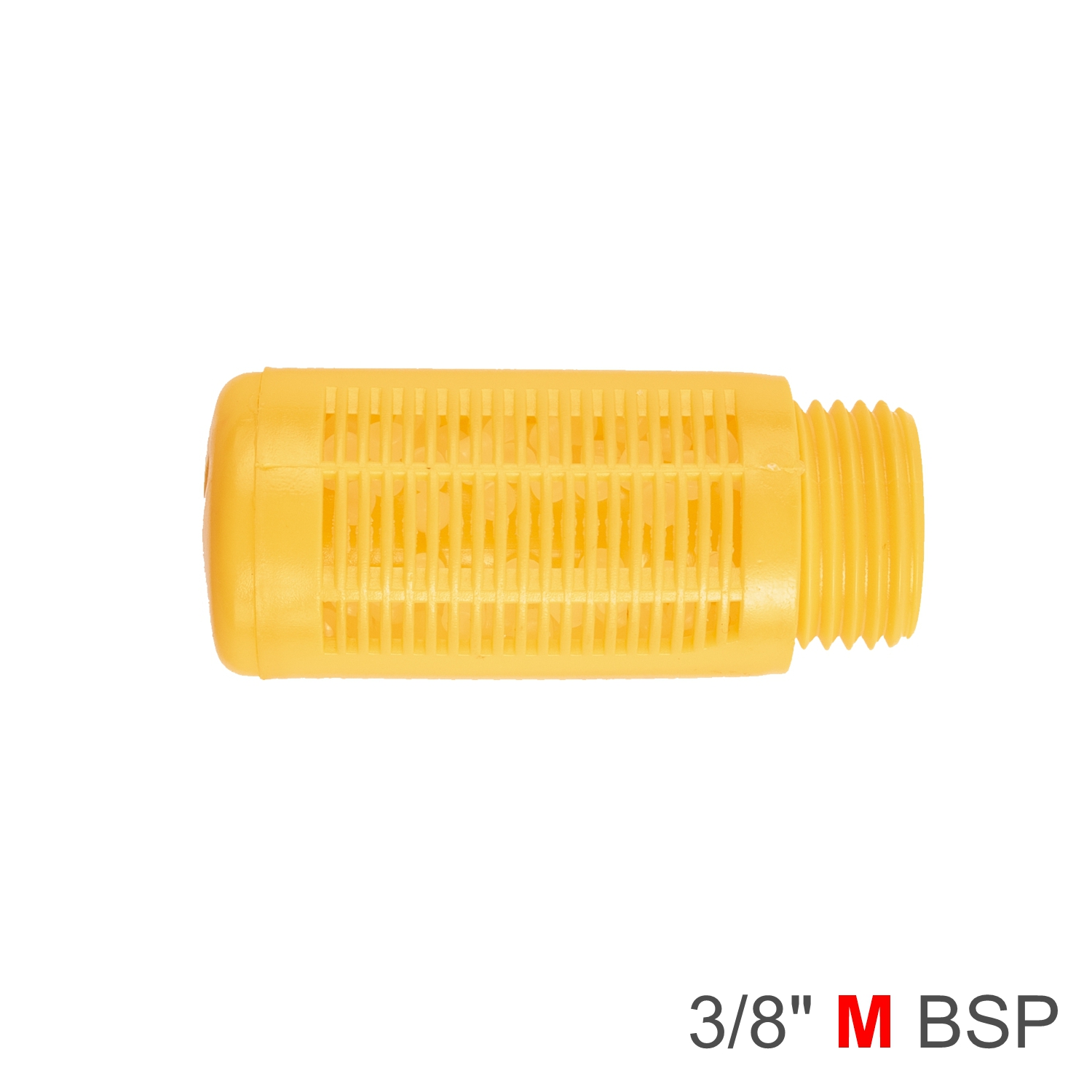 PLASTIC BREATHER SILENCER 3/8' M